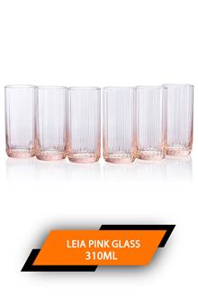 Pasabahce Leia Pink Glass 310ml 6pcs